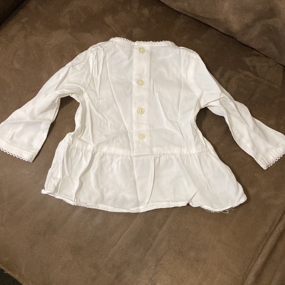 Carter’s white tunic with black embroidery and black leggings size 6M - Picture 5 of 9